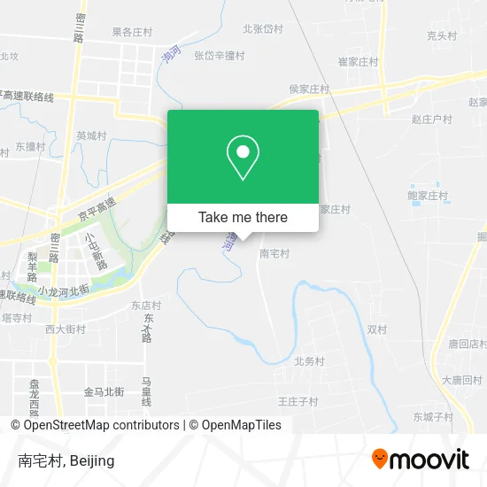 南宅村 map