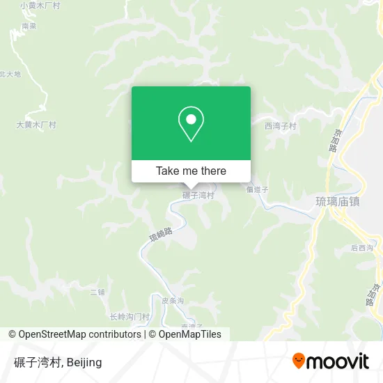碾子湾村 map