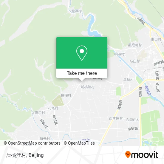 后桃洼村 map