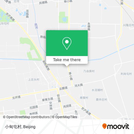 小甸屯村 map