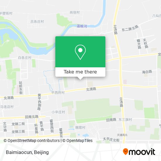 Baimiaocun map