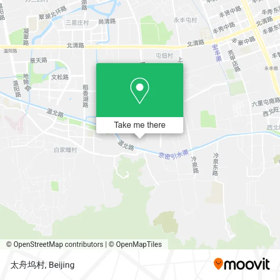 太舟坞村 map