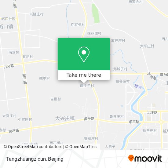 Tangzhuangzicun map