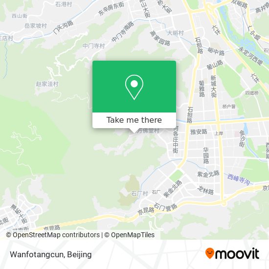 Wanfotangcun map