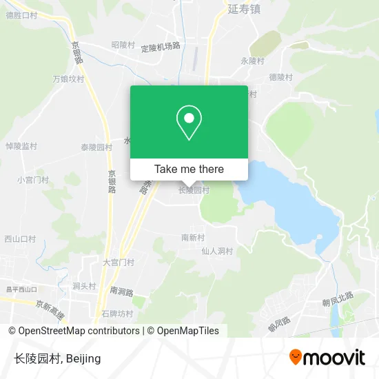 长陵园村 map