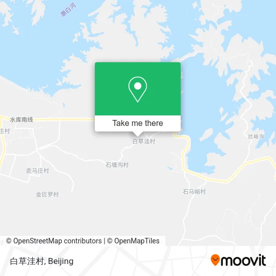 白草洼村 map