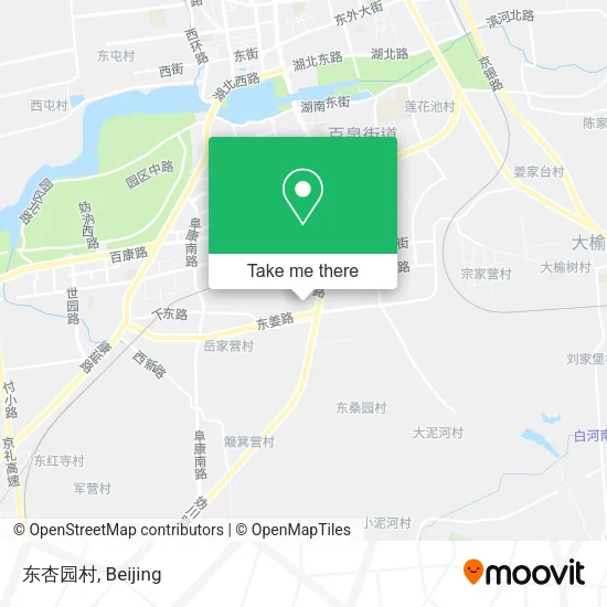 东杏园村 map