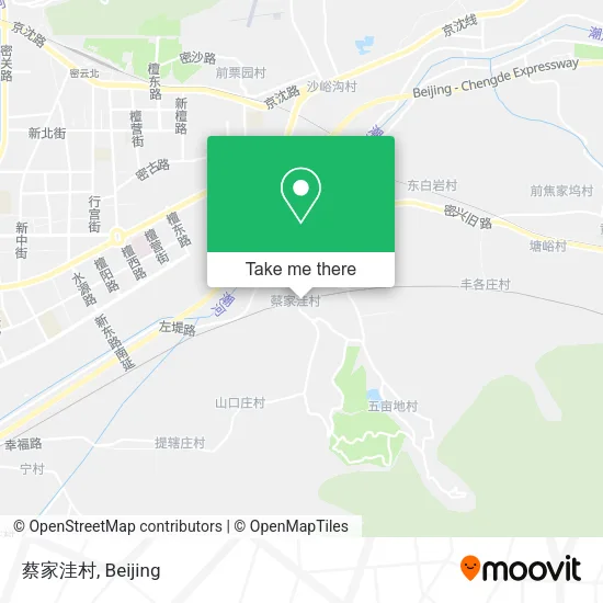 蔡家洼村 map