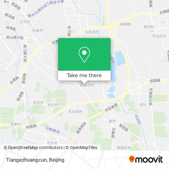 Tiangezhuangcun map