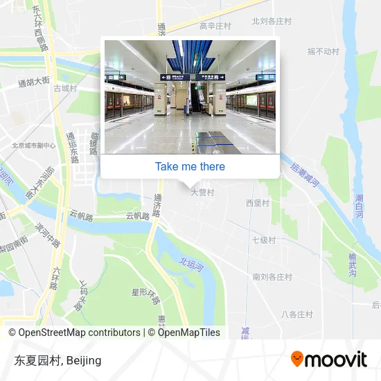 东夏园村 map