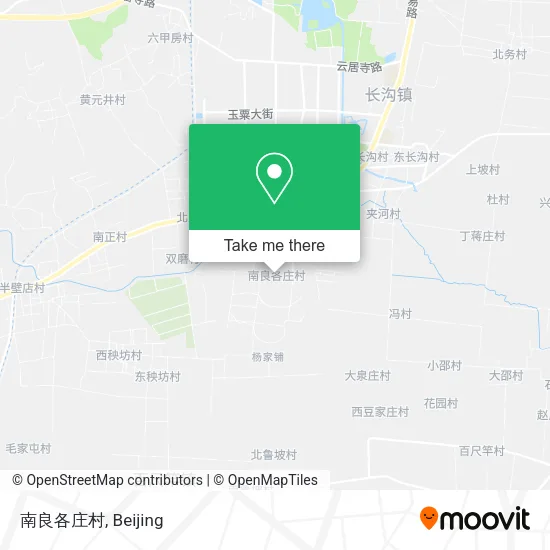 南良各庄村 map