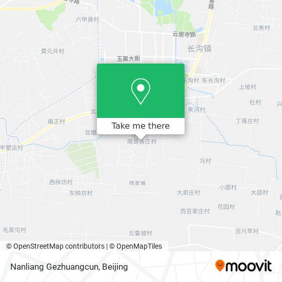 Nanliang Gezhuangcun map