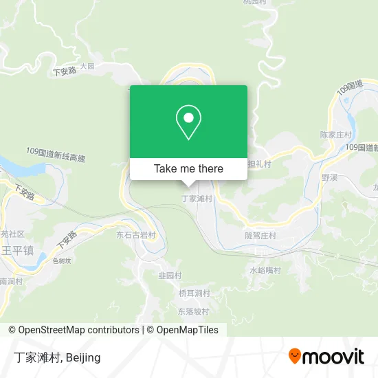 丁家滩村 map