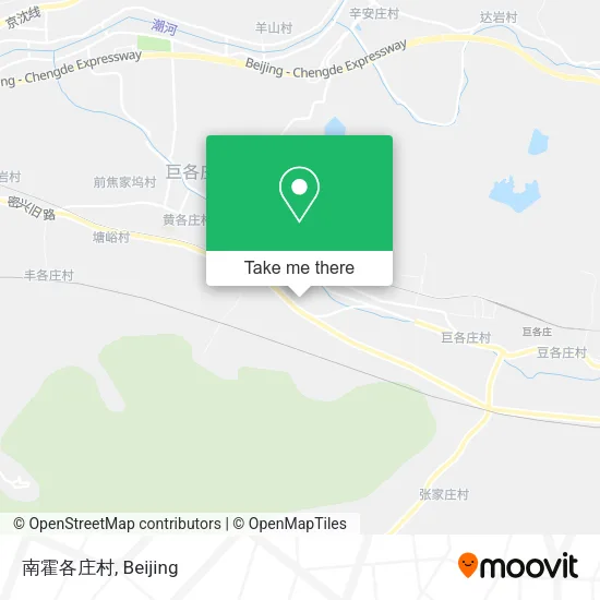 南霍各庄村 map