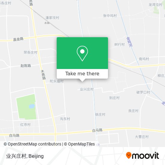 业兴庄村 map