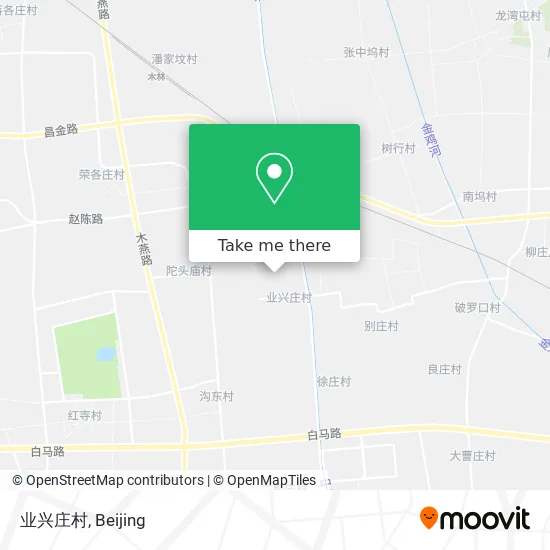 业兴庄村 map