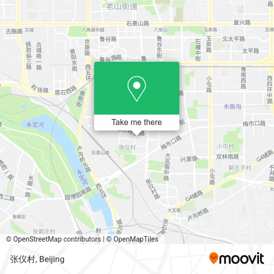 张仪村 map