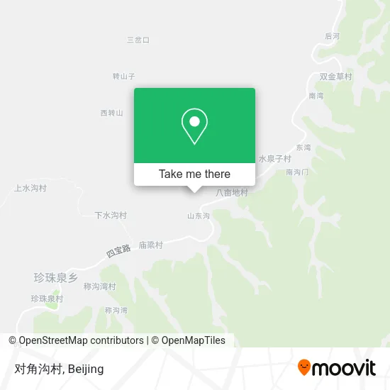 对角沟村 map