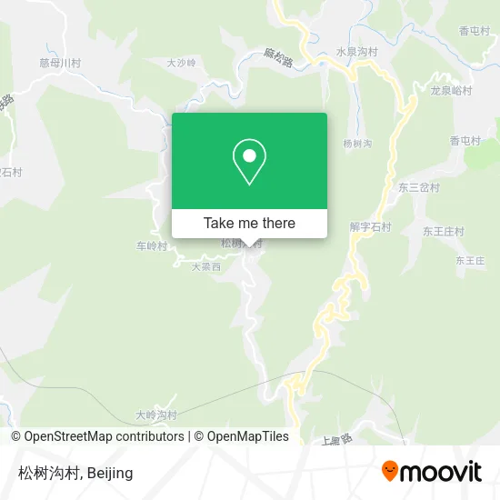 松树沟村 map