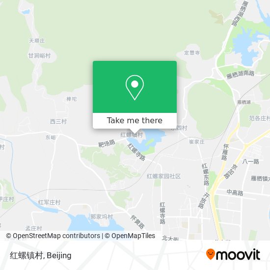 红螺镇村 map