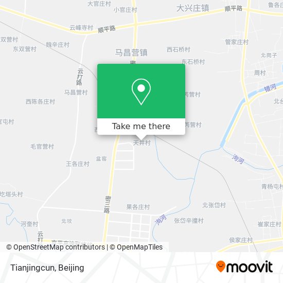 Tianjingcun map
