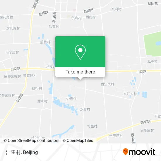 洼里村 map