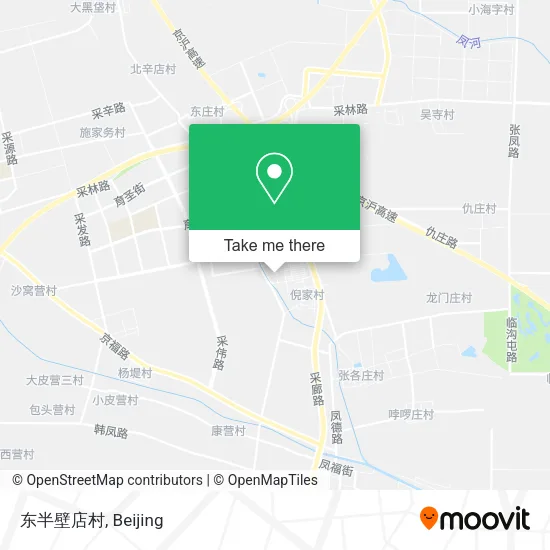 东半壁店村 map