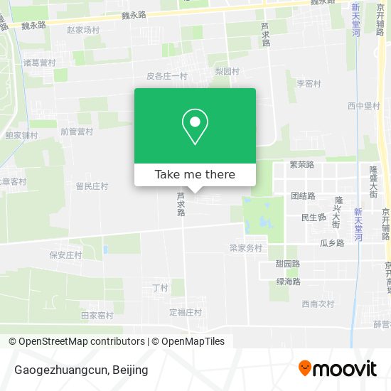 Gaogezhuangcun map