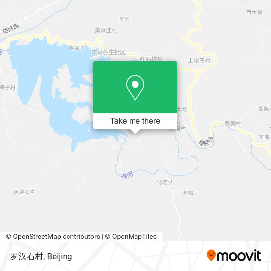 罗汉石村 map