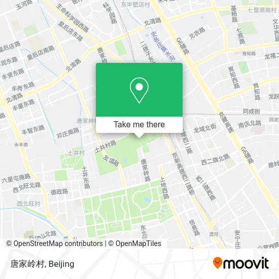 唐家岭村 map