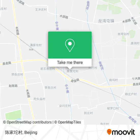 陈家坨村 map