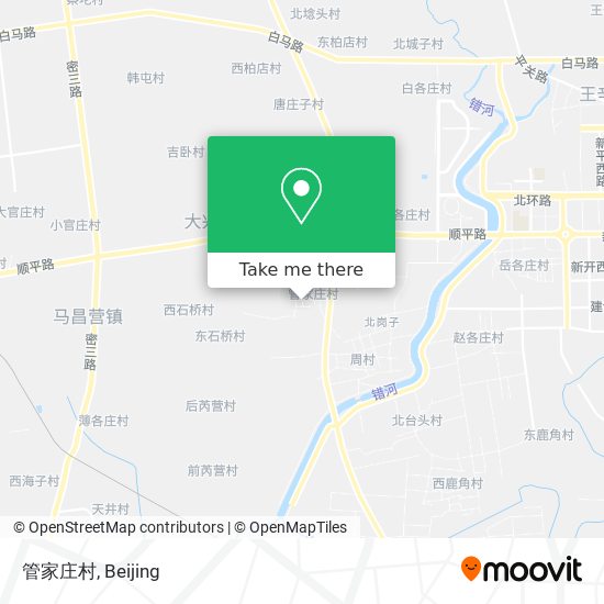 管家庄村 map