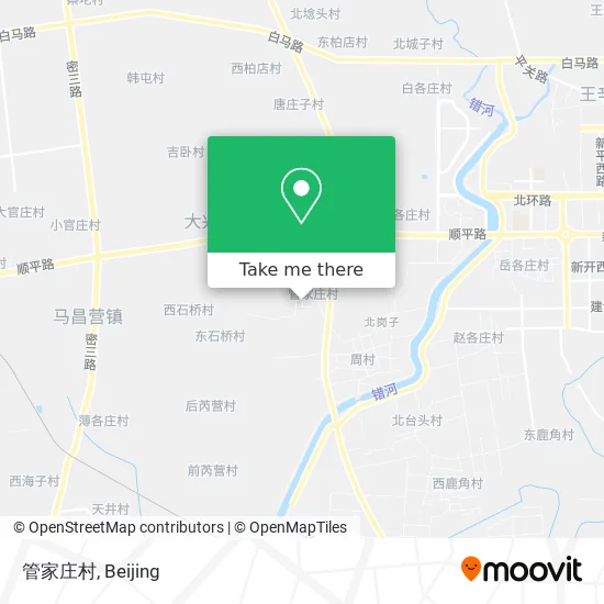 管家庄村 map