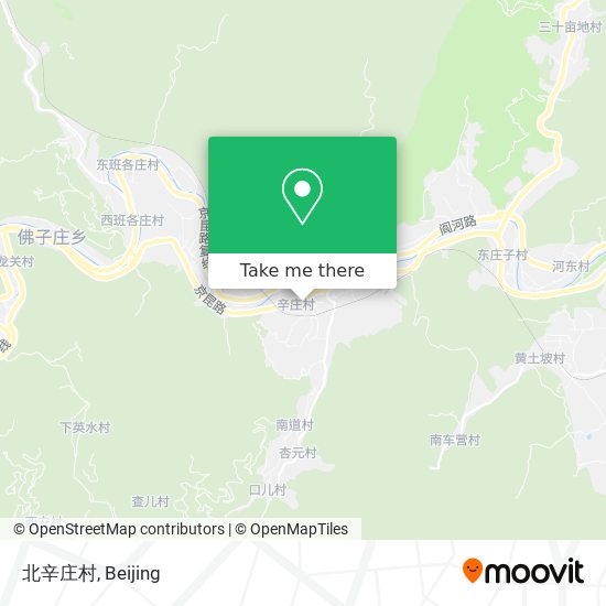 北辛庄村 map