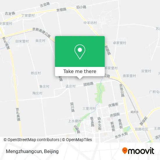 Mengzhuangcun map