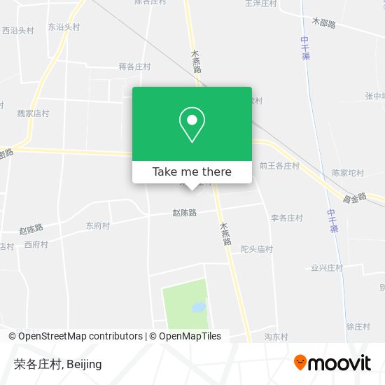荣各庄村 map
