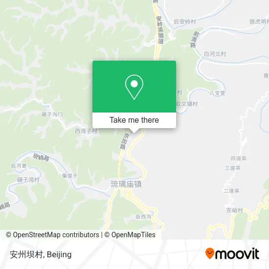 安州坝村 map