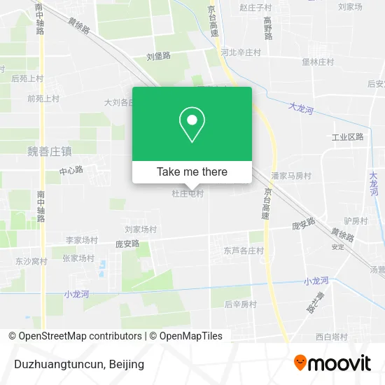 Duzhuangtuncun map