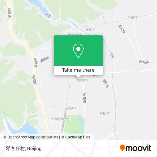 邓各庄村 map