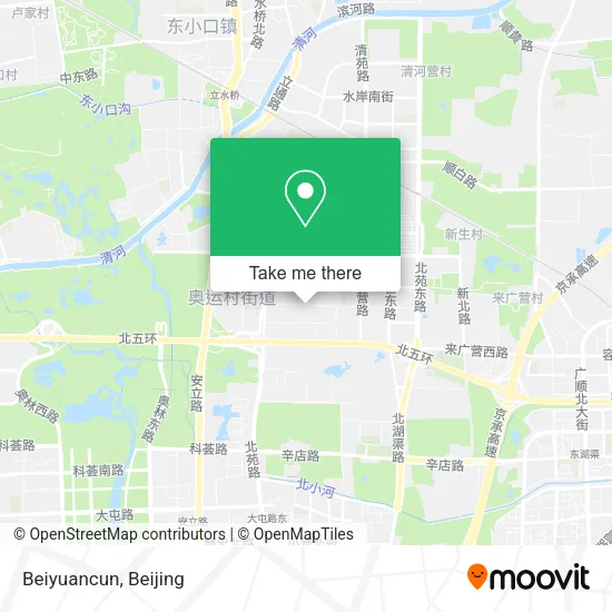 Beiyuancun map