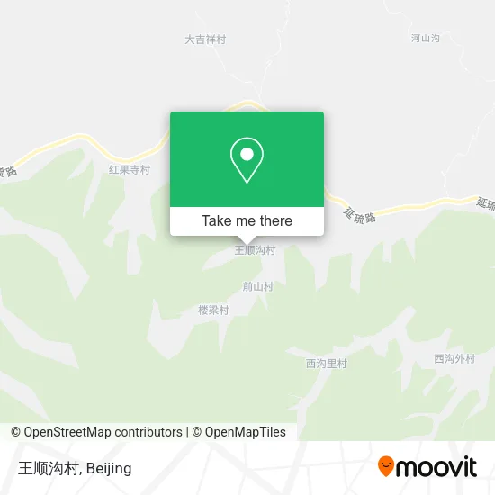 王顺沟村 map