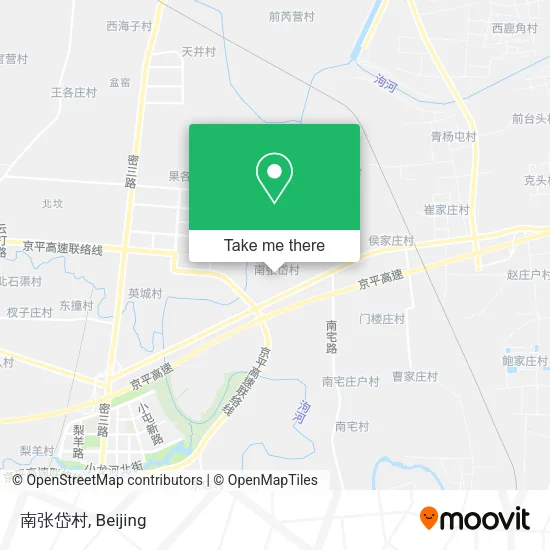南张岱村 map