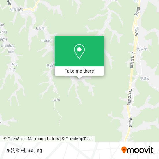东沟脑村 map