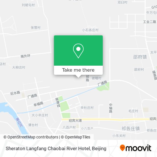 Sheraton Langfang Chaobai River Hotel map