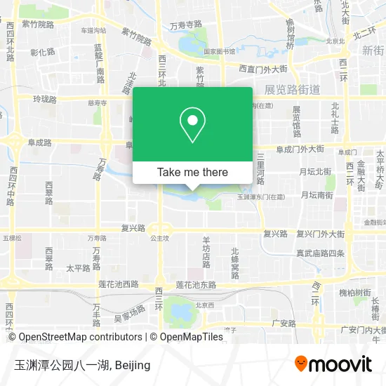 玉渊潭公园八一湖 map