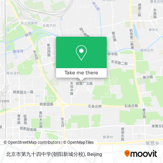北京市第九十四中学(朝阳新城分校) map