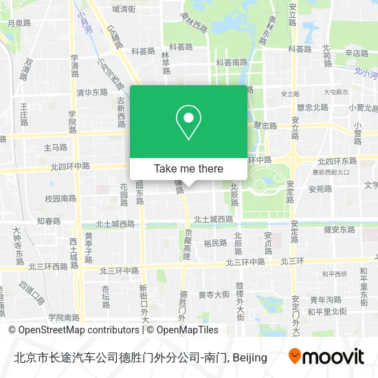 北京市长途汽车公司德胜门外分公司-南门 map