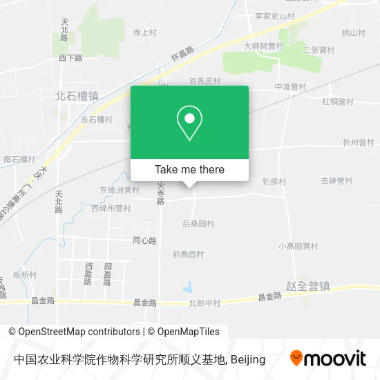 中国农业科学院作物科学研究所顺义基地 map