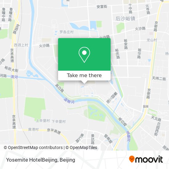 Yosemite HotelBeijing map