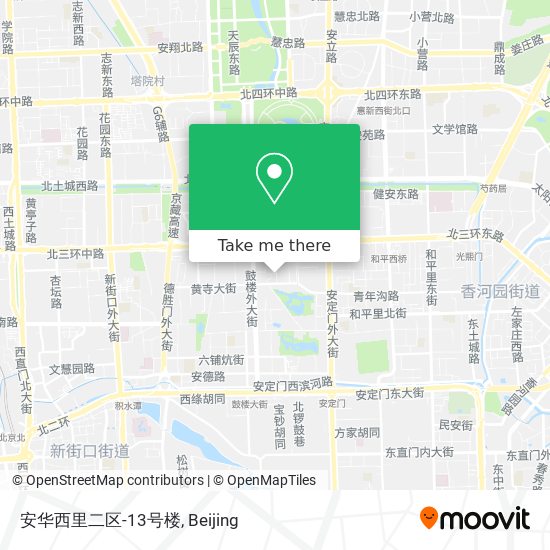 安华西里二区-13号楼 map
